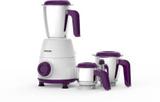 PHILIPS Mixer Grinder/HL7505/00 500 W Mixer Grinder (HL7505 500W Mixer Grinder, White and Purple | 3 Jars | White, Purple)