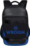WROGN SKATER 2.0 Unisex with Rain Cover 35 L Laptop Backpack (Black, Blue)