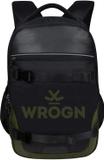 WROGN SKATER 2.0 Unisex with Rain Cover 35 L Laptop Backpack (Black)