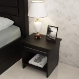 SPACEWOOD CARNIVAL Engineered Wood Bedside Table (Finish Color - Natural Wenge Woodpore, Knock Down)