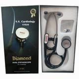DIAMOND New S.S Cardiology ST020 Stethoscope Acoustic Stethoscope (Black)