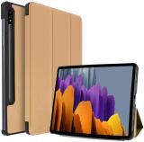 HITFIT Flip Cover for Samsung Galaxy Tab S7 Plus 12.4 inch (Brown, Dual Protection, Pack of: 1)