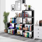 octavic Plastic 12 Shelf Book Organizer Plastic Open Book Shelf (Finish Color - Grey c12, DIY(Do-It-Yourself))