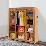 SKC ARMOIRE PP Collapsible Wardrobe (Finish Color - Beige, DIY(Do-It-Yourself))