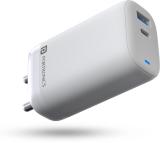 Portronics 65 W Quick Charge 3 A Wall Charger for Mobile (White, Cable Included)