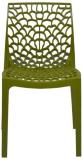 Supreme Plastic Outdoor Chair (GREEN, Pre-assembled)