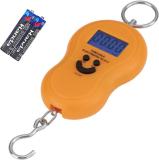 Kelo Vajan Kata- Portable Hanging Luggage Weight Machine Digital for Weighing Household Items i.e. Waste Newspaper, Gas Cylinder , disposal etc Capacity 50Kg L/55/KK Luggage Weighing Scale (Orange)