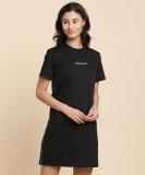 Calvin Klein Jeans Women T Shirt Black Dress