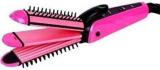 Moonlight Best Nhc 8890 3 In 1 Multifunction Perfect Curler & Straightener For Women NHC_8890 Hair Straightener (Pink, Black)