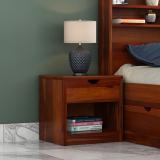 PR FURNITURE Premium Quality Sheesham Wood Bed Side Table Finish :- Honey Finish Solid Wood Bedside Table (Finish Color - Honey Finish, Pre-assembled)