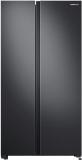 SAMSUNG 692 L Frost Free Side by Side Refrigerator Black Matt, RS72A50K1B4/TL