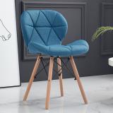 Finch Fox Eames Replica Fabric Dining Chair For Cafe Chair , Side Chair , Accent Chair In Blue Color Fabric Dining Chair (Set of 1, Finish Color - Blue)