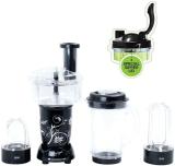 WONDERCHEF Nutri-Blend 400 W Juicer Mixer Grinder (Nutri-Blend Compact Food Processor With Atta Kneader, 22000 RPM Mixer-Grinder, Blender, Chopper, Juicer, 4Unbreakable Jars, Black With Sipper Lid | 4 Jars | Black)