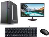 rionix I3 Core i3 4 GB DDR3/500 GB/120 GB SSD/Windows 10 Pro/18.5 Inch Screen/GAMING I3/4GB/500GB WITH WINDOWS 10 with MS Office (Black)