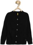 GINI & JONY Embellished Crew Neck Casual Girls Black Sweater