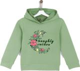 naughty ninos Full Sleeve Printed Girls Sweatshirt