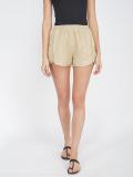 OXOLLOXO Solid Women Beige Regular Shorts