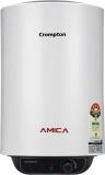 Crompton 15 Litres Amica-2015 Storage Water Heater (Black, White)