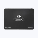 ZEBRONICS Faster performance 240 GB Desktop, Laptop Internal Solid State Drive (SSD) (ZEB-SD24) (Interface: SATA, Form Factor: 2.5 Inch)