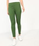 PEOPLE Regular Fit Women Green Trousers