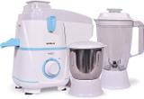 HAVELLS RIGO 500W Juicer Mixer Grinder 2 JAR White & Light blue  (Rigo | 2 Jars | white and blue)