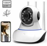 Bzrqx Home Security 1080P True WiFi IP CCTV Camera Webcam Night Vision Baby Monitor Security Camera (64 GB, 1 Channel)