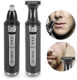 Kemei KM-6511 2 in 1 electric nose trimmer men's beauty ear and nose trimmer Trimmer 60 min  Runtime 2 Length Settings (Black)