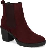 Bruno Manetti BF-22-Maroon Boots For Women (Maroon , 5)