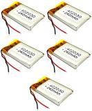 INVENTO 5pcs 3.7V 240mAh Li-ion Lithium ion Rechargeable Battery 32x20x4mm for GPS PDA DVD RC Toys DIY Automotive Electronic Hobby Kit