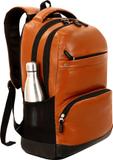 Goldstar MEDIUM 30L laptop Bagpack CLASSIC ANT THEFT FAUX LEATHER STYLISH TRENDY BAGPACK (TAN ,LEATHER) 30 L Laptop Backpack (Tan)