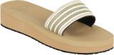 CARLTON LONDON Women Slides (Beige , 7)