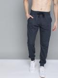 Kook N Keech Solid Men Dark Blue Track Pants