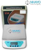 NIVAYO TS-500 Steel Plate Kitchen Household Weighing Scale TS-500 | 30 Kg Weight Capacity, # Qualtiy Machines # For Kitchen Use Weighing Scale (Platform Size: (6.8 x 8.5) inch, White),RT-99, Weighing Scale (White) Weighing Scale (White)