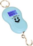 Glancing Smiley Mini Digital Plastic and Metal Hanging Weighing Scale with LCD Display and Green Background Light 50 kg /153/AGl Weighing Scale (Multicolor)