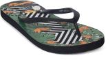 FLIPSIDE Women Flip Flops (Black , 7)