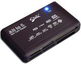 Stela Card Reader USB 2.0 TF Memory Card Reader Fast Data Transmission All in One Card Reader Card Reader (Black)