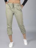 Roadster Regular Fit Women Green Trousers