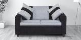 gnanitha Fabric 2 Seater  Sofa (Finish Color - BLACK AND GREY, Pre-assembled)