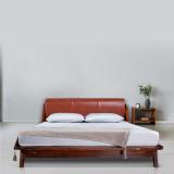 duroflex Plush Sheesham Wood Rich Honey Finish Solid Wood Queen Bed (Finish Color - Rich honey, Delivery Condition - Knock Down)