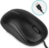 ZEBRONICS mouse Wired Ambidextrous Optical Mouse (USB 2.0, Black)