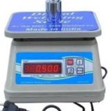 SOYEN SB ABS 30kg x1g auto kata highly durable ABS body rechargeable battery weight machine Weighing Scale (WHITE BLUE)