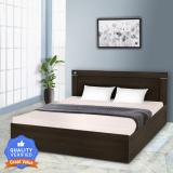 Delite Kom Sparkle Engineered Wood Queen Box Bed (Finish Color - Flowery Wenge, Delivery Condition - Knock Down)