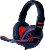 RPM Euro Games Gaming Headphones With Surround Sound Effect | Wired Wired (Red, On the Ear)