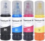 Good One Ink For Epson 001/003 L3110,L3100,L3115,L4150,L5190,L6160 ,L6170,L3250 Black + Tri Color Combo Pack Ink Bottle