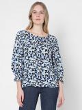 VERO MODA Casual Printed Women Blue Top