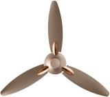 USHA BLOOM DAFFODIL 1250 mm 3 Blade Ceiling Fan (Anti Dust | Sparkle Golden, Brown | Pack of 1)