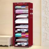 Philoshop PVC Collapsible Wardrobe (Finish Color - Maroon, DIY(Do-It-Yourself))