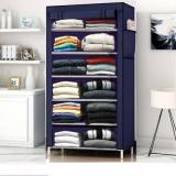 dbeautify Carbon Steel Collapsible Wardrobe (Finish Color - Blue, DIY(Do-It-Yourself))