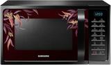 Samsung 28 Litres MC28H5025VR Convection Microwave Oven (Black with Delight Red)