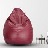 Coaster Shine XXXL Teardrop Bean Bag  With Bean Filling (Maroon)